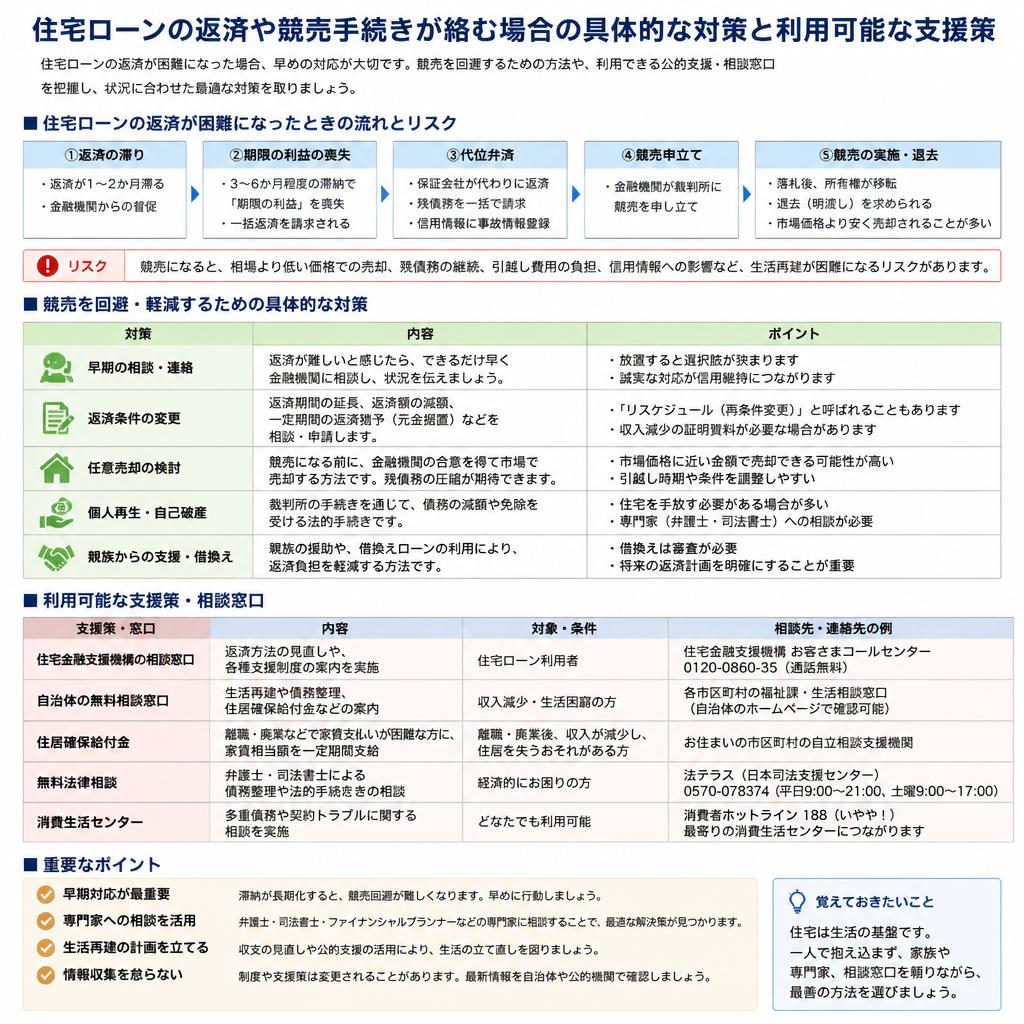 住宅ローンや競売の対応策