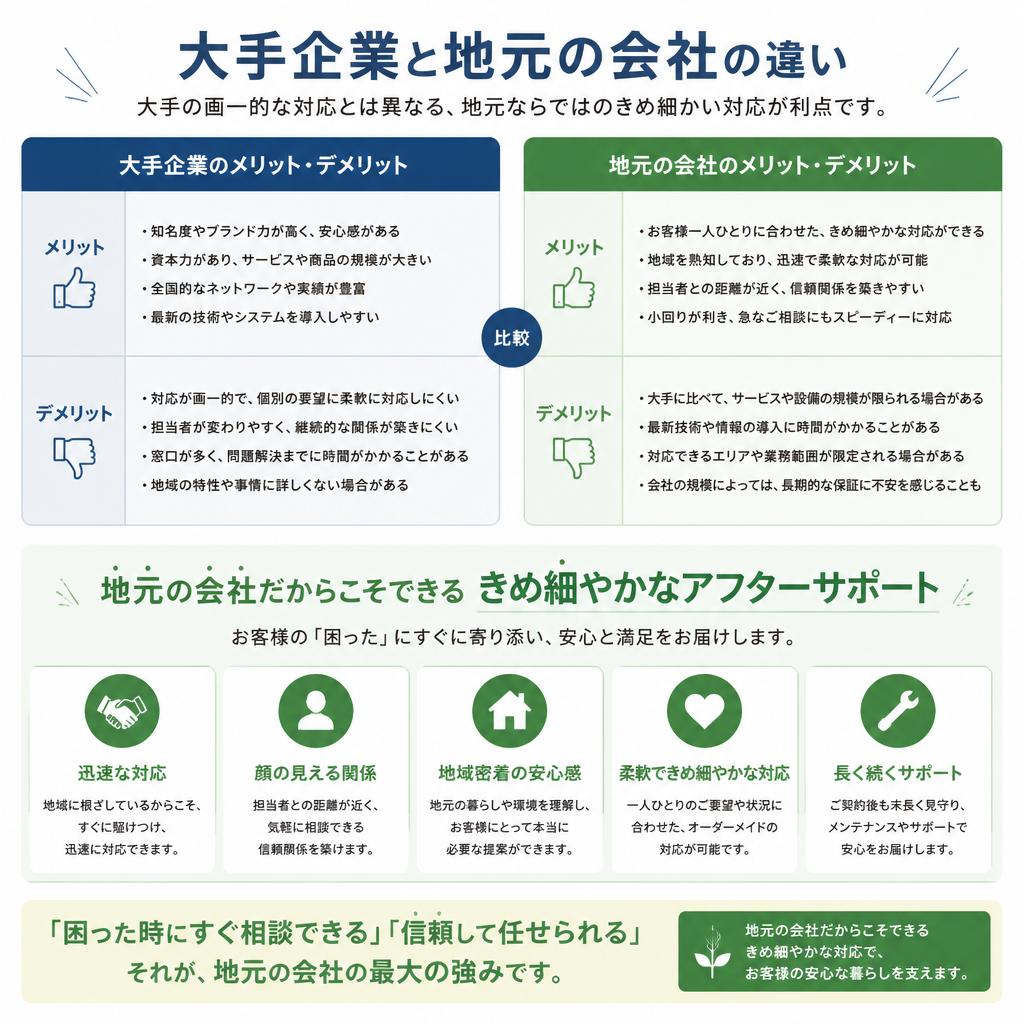 2. 大手不動産会社との違い