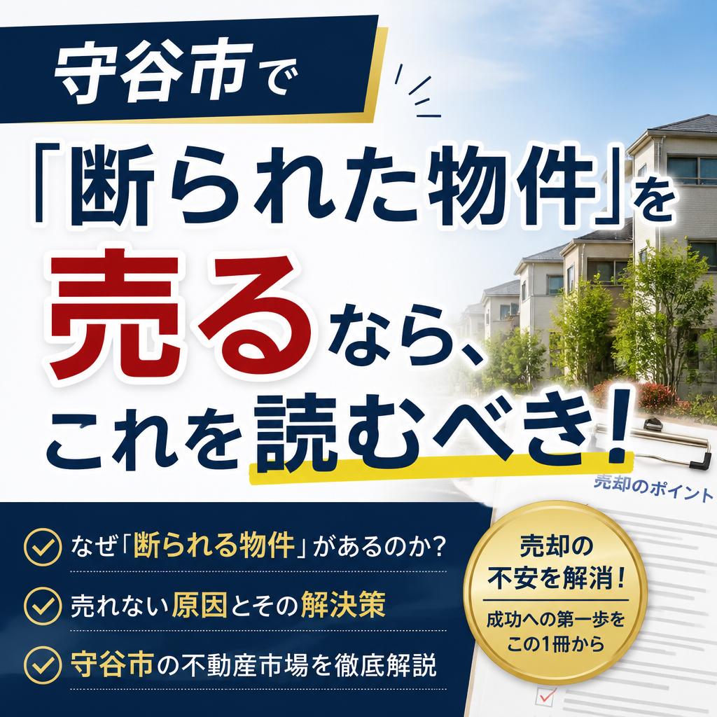 守谷市で「断られた物件」を売るなら、これを読むべき！