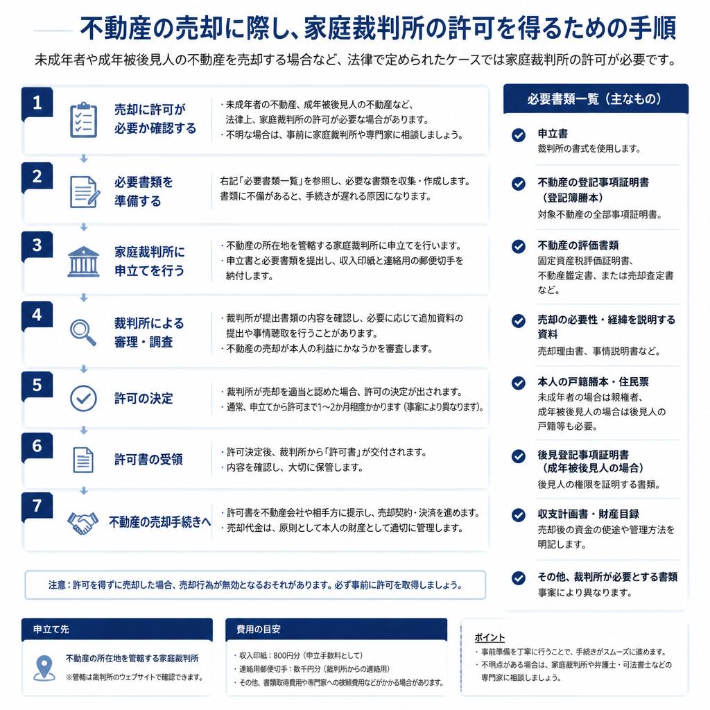 家庭裁判所の許可を得るための手順